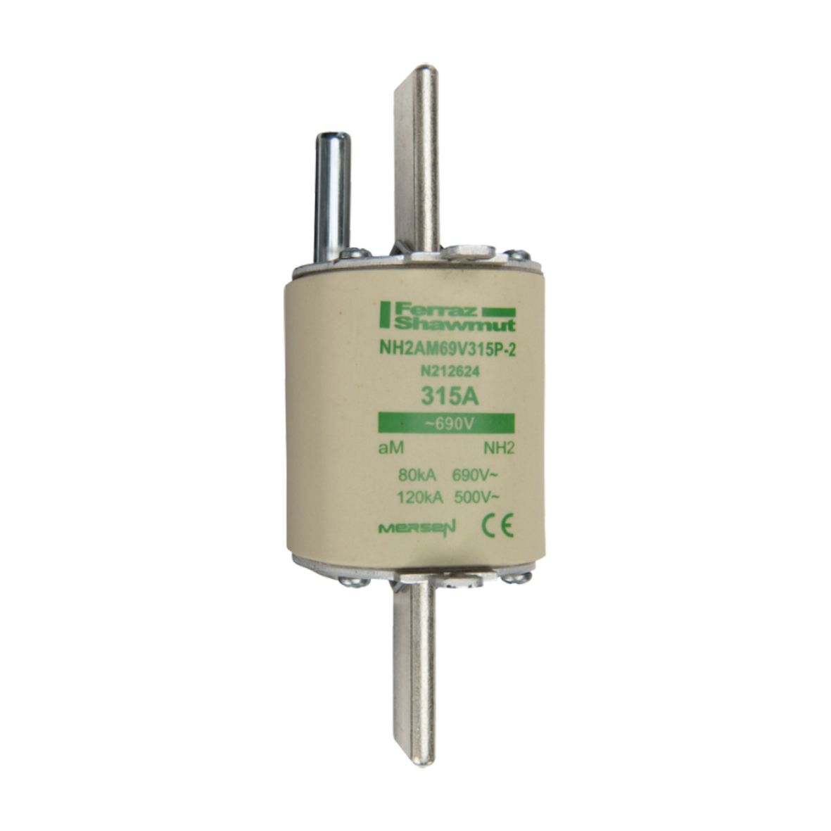 N212624 - NH fuse-link aM, 690VAC, size 2, 315A with striker